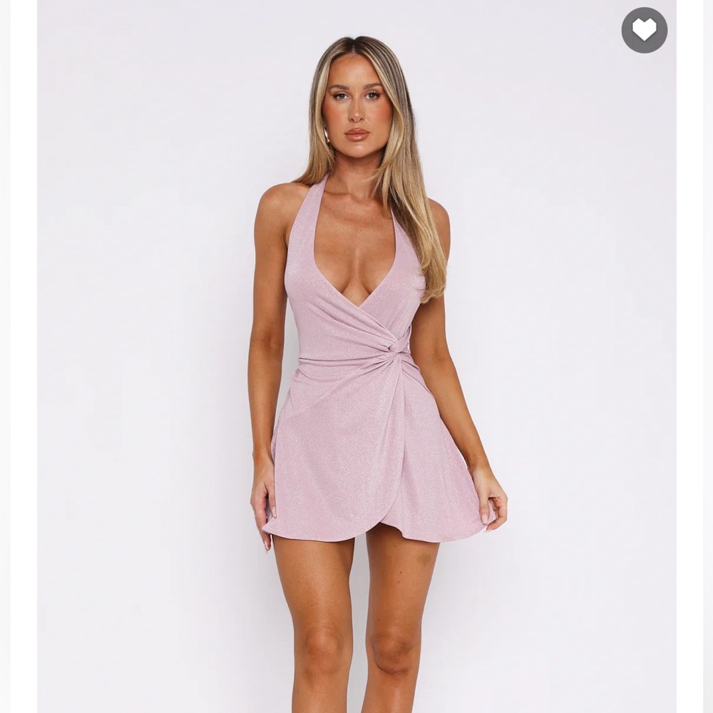 Lilac White Fox dress